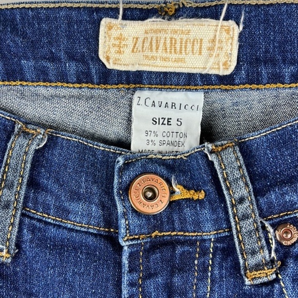 Z Cavaricci Jeans Vintage Denim Women's Bootcut Low Rise Pants Size 5 - Picture 5 of 14